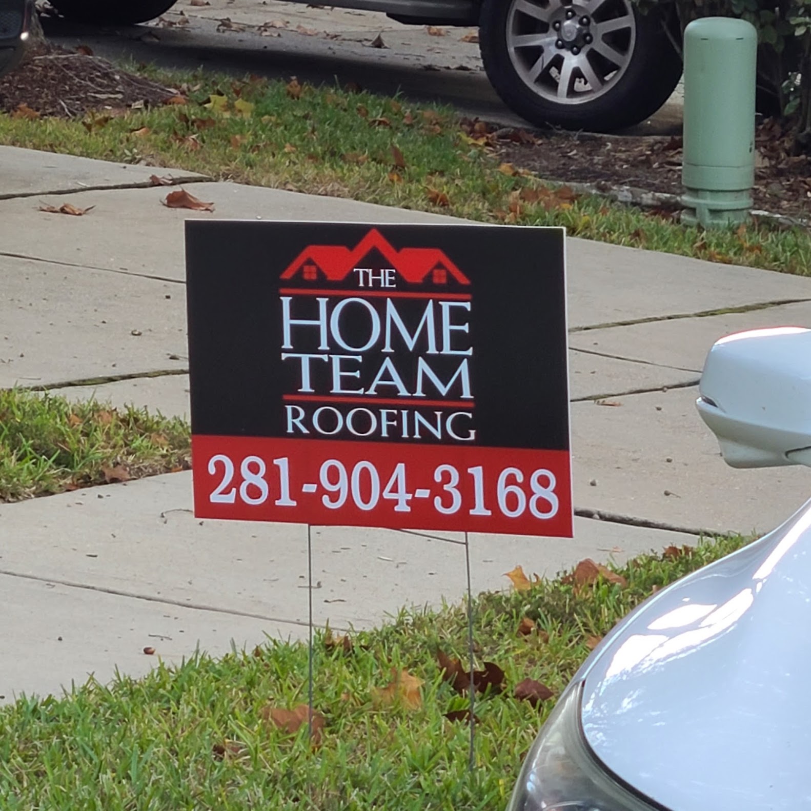 Completed residential roofing project by Home Team Home Solutions