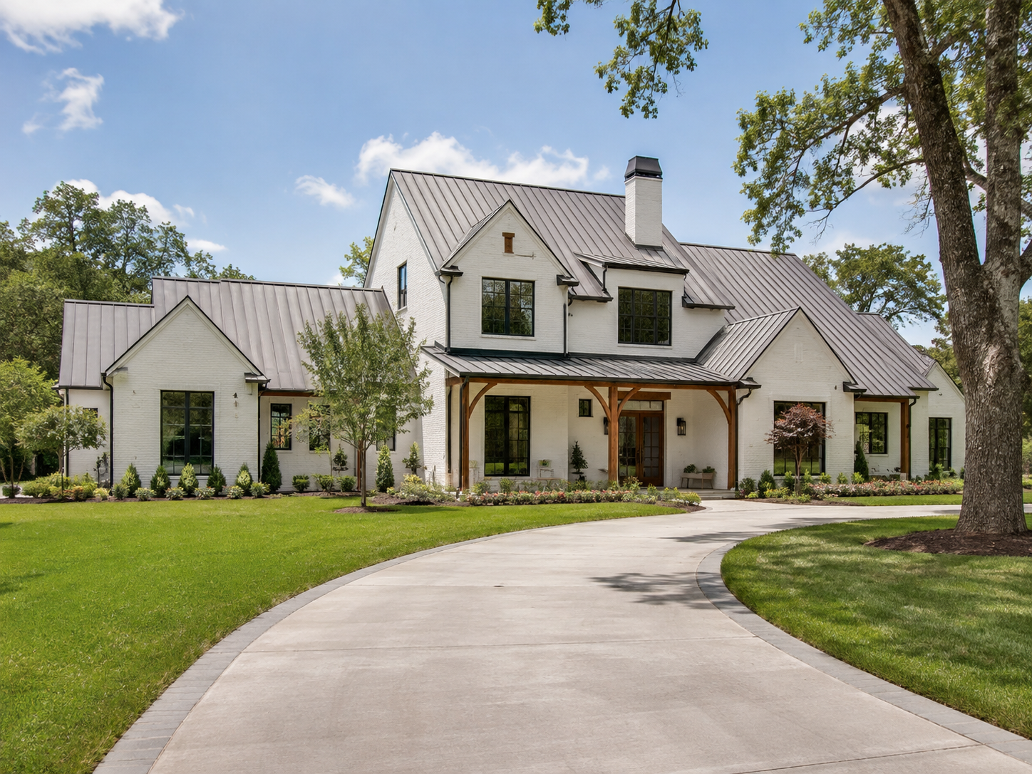 Texas farmhouse roofing installation by Home Team Home Solutions