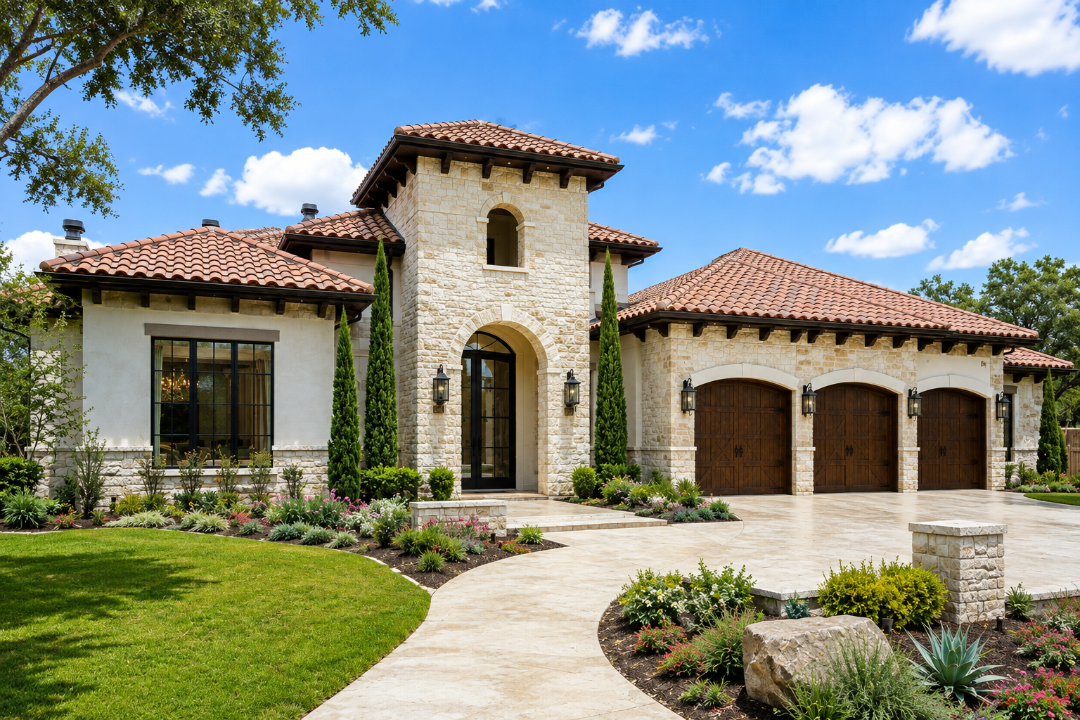 Storm-damage roof restoration preserving the architectural character of a Greater Houston area home
