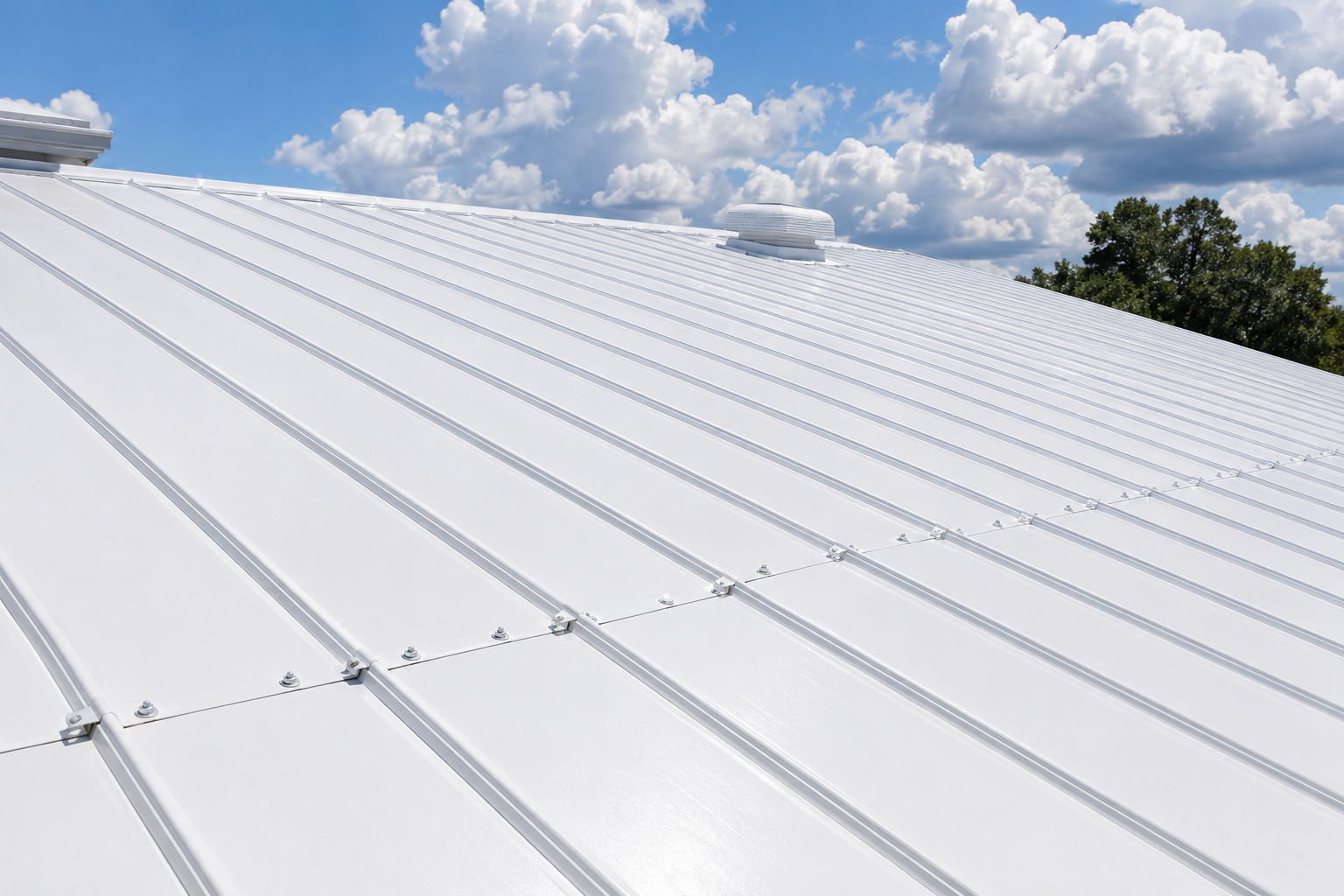 Metal roof coating applied by Home Team