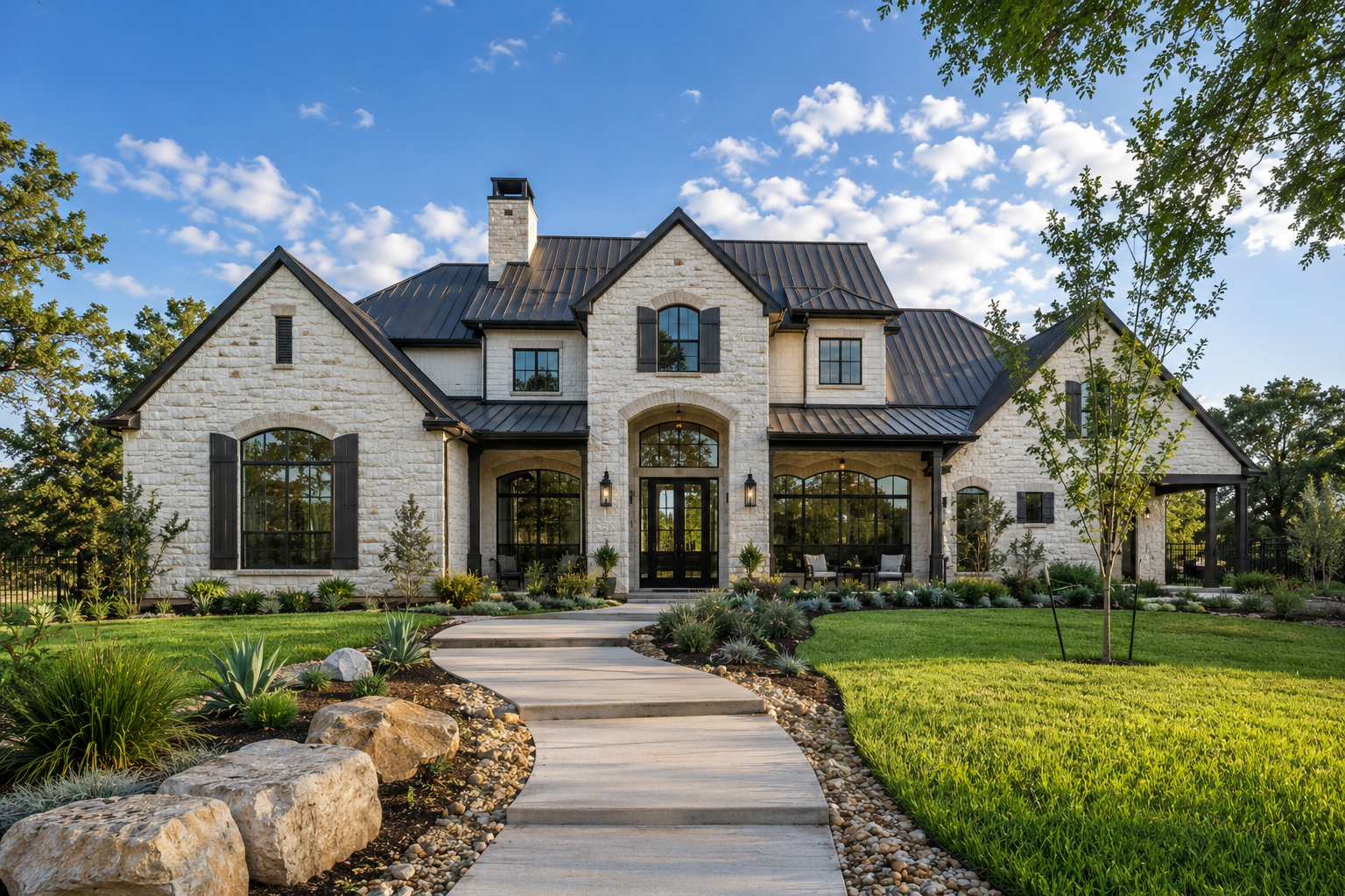 Custom exterior door — modern home entry